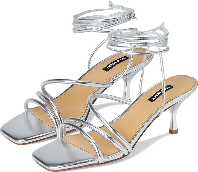 Nine West Hendy Women's Dress Sandals Silver : 10 M