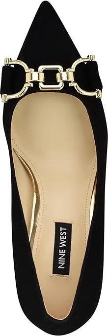 Nine West Jella High Women's Heels Black Suede : 6.5 M - Image 2