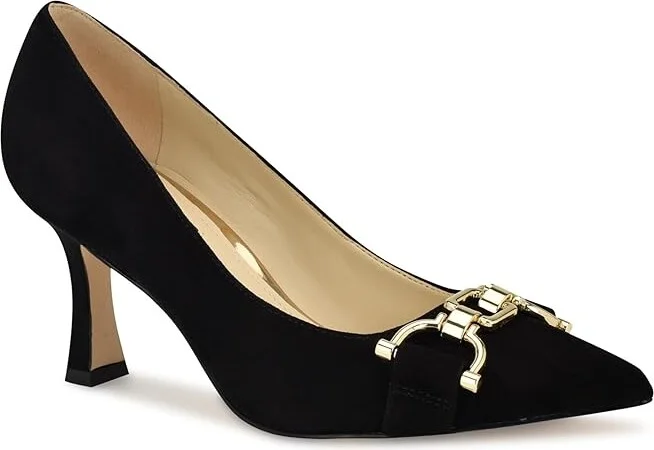 Nine West Jella High Women's Heels Black Suede : 6.5 M - Image 5