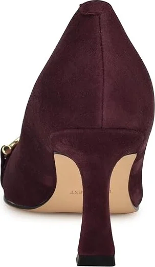 Nine West Jella High Women's Heels Burgundy Suede : 5.5 M - Image 4