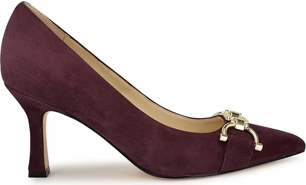 Nine West Jella High Women's Heels Burgundy Suede : 5.5 M - Image 5