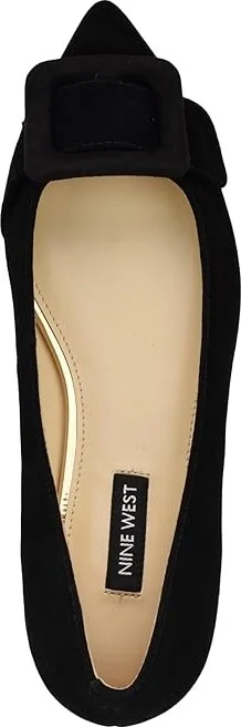 Nine West Jesike Women's Flat Shoes Black Suede : 5.5 M - Image 2