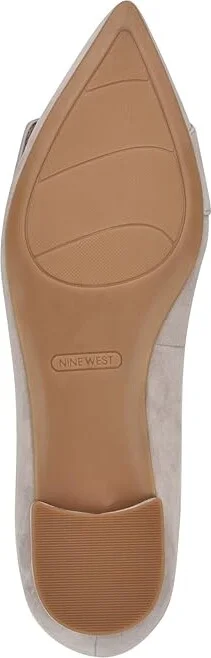 Nine West Jesike Women's Flat Shoes Light Grey Suede : 5.5 M - Image 3