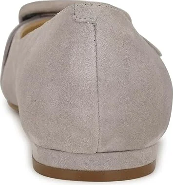 Nine West Jesike Women's Flat Shoes Light Grey Suede : 5.5 M - Image 4