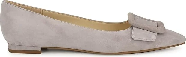 Nine West Jesike Women's Flat Shoes Light Grey Suede : 5.5 M - Image 5