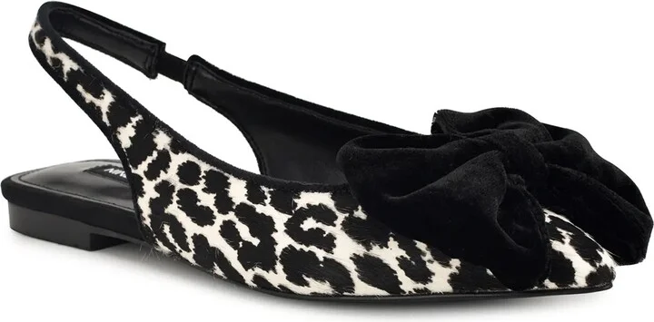 Black/White Leopard Print Calf Hair