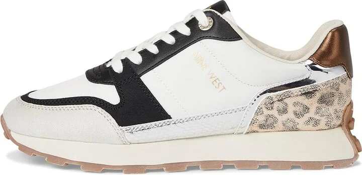 Nine West Kalah Women's Shoes Ivory/Black/Gold Shimmer Leopard : 10 M - Image 6