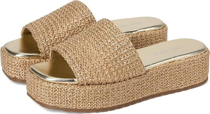 Nine West Keziah Women's Sandals Gold : 7.5 M, Rubber