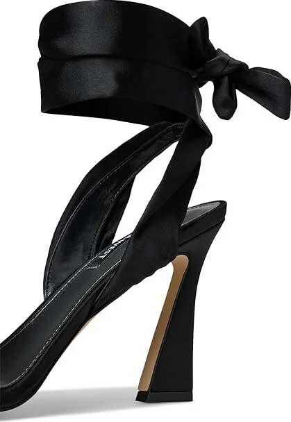 Nine West Krave Women's Sandals Black Satin : 10 M, Synthetic - Image 7