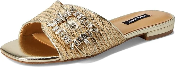 Nine West Laniey Women's Dress Sandals Gold : 7.5 M, Synthetic - Image 5