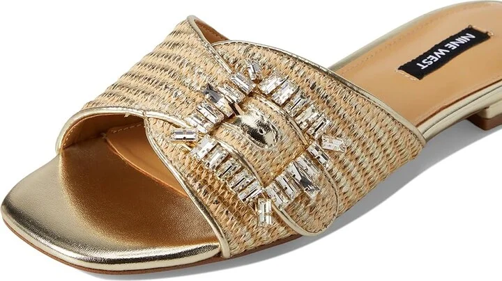 Nine West Laniey Women's Dress Sandals Gold : 7.5 M, Synthetic - Image 7