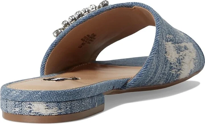 Nine West Laniey Women's Dress Sandals Light Blue Denim : 9.5 M, Synthetic - Image 4
