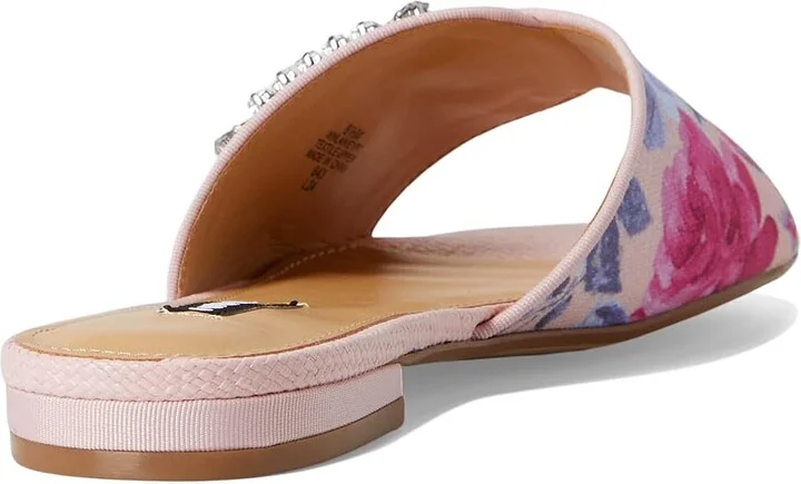 Nine West Laniey Women's Dress Sandals Pink Mystic Garden Print : 10 M, Synthetic - Image 4