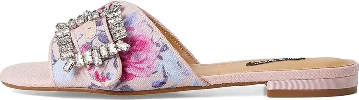 Nine West Laniey Women's Dress Sandals Pink Mystic Garden Print : 10 M, Synthetic - Image 6