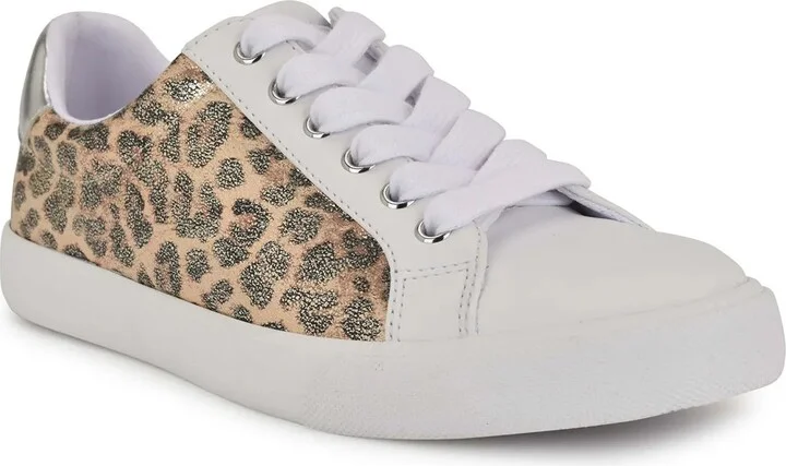 Brown Metallic Leopard Print