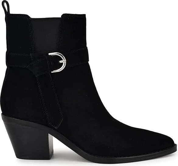 Nine West Lemone Women's Boots Black Suede : 6 M, Rubber/Suede - Image 5