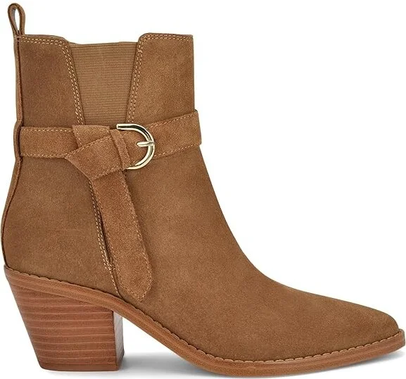 Nine West Lemone Women's Boots Cognac Suede : 8 M, Rubber/Suede - Image 5