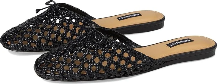 Nine West Lolah Women's Flat Shoes Black : 8 M, Faux Leather