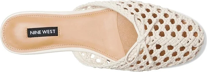 Nine West Lolah Women's Flat Shoes Cream : 9.5 M, Faux Leather - Image 2