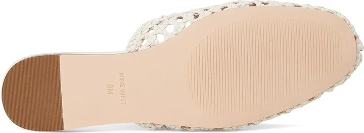 Nine West Lolah Women's Flat Shoes Cream : 9.5 M, Faux Leather - Image 3