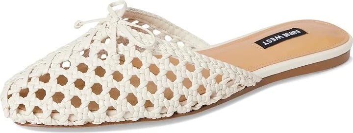 Nine West Lolah Women's Flat Shoes Cream : 9.5 M, Faux Leather - Image 5