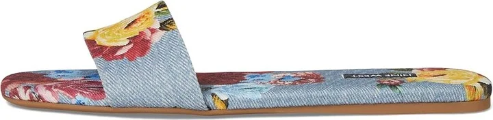 Nine West Lolipop Women's Dress Sandals Blue Scattered Rose Denim : 5.5 M, Synthetic - Image 6