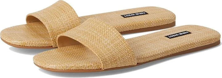 Nine West Lolipop Women's Dress Sandals Light Natural : 9.5 M, Synthetic