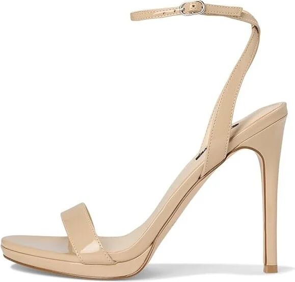 Nine West Loola Women's Sandals Light Natural Patent : 8 M, Leather - Image 6