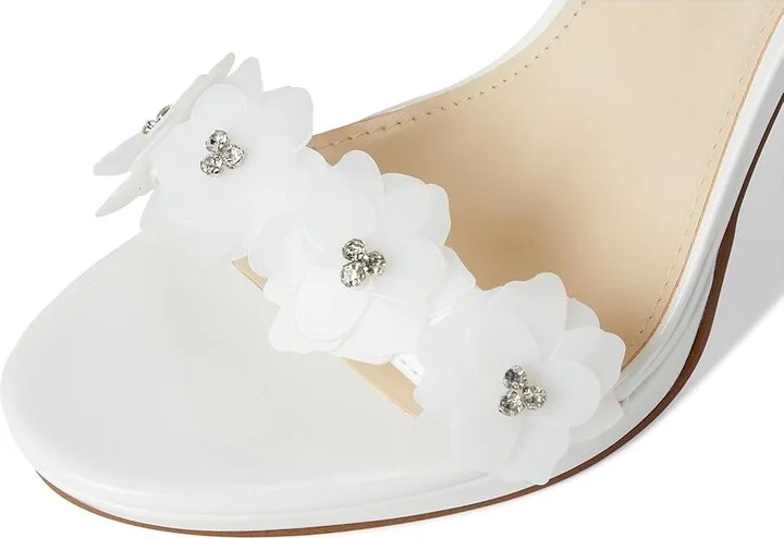 Nine West Lovely Women's Dress Sandals White Patent : 9.5 M, Synthetic - Image 7
