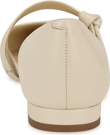 Nine West Luso Women's Flat Shoes Cream Leather : 6 M - Image 4