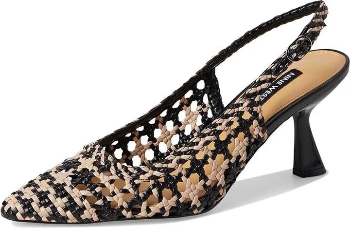 Nine West Madalene High Women's Heels Black/Tan : 8.5 M, Rubber/Synthetic - Image 5