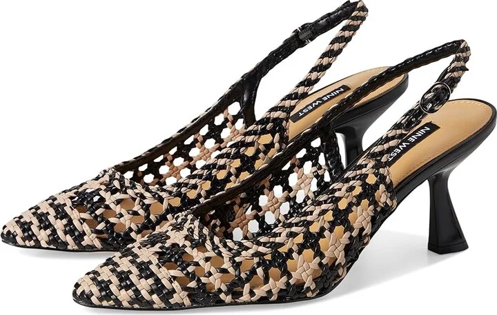 Nine West Madalene High Women's Heels Black/Tan : 8.5 M, Rubber/Synthetic