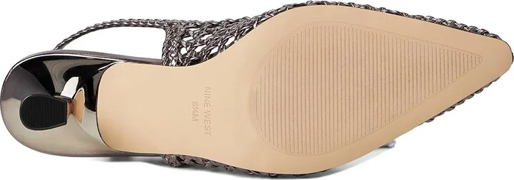 Nine West Madalene High Women's Heels Pewter : 7 M, Rubber/Synthetic - Image 3