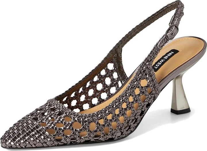Nine West Madalene High Women's Heels Pewter : 7 M, Rubber/Synthetic - Image 5