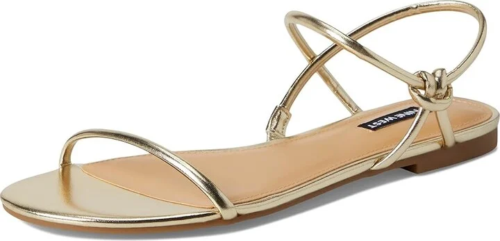 Nine West Maizy Women's Dress Sandals Gold : 9 M, Faux Leather - Image 5
