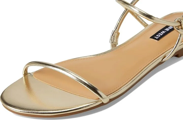 Nine West Maizy Women's Dress Sandals Gold : 9 M, Faux Leather - Image 7
