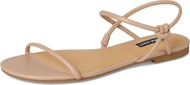Nine West Maizy Women's Dress Sandals Light Natural : 9.5 M, Faux Leather - Image 5