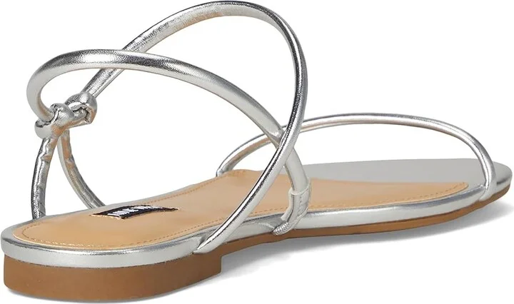 Nine West Maizy Women's Dress Sandals Silver : 9.5 M, Faux Leather - Image 4