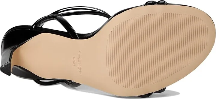 Nine West Malaya Women's Dress Sandals Black Patent : 7.5 M, Faux Leather - Image 3