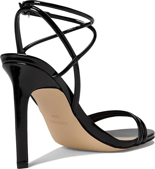 Nine West Malaya Women's Dress Sandals Black Patent : 7.5 M, Faux Leather - Image 4