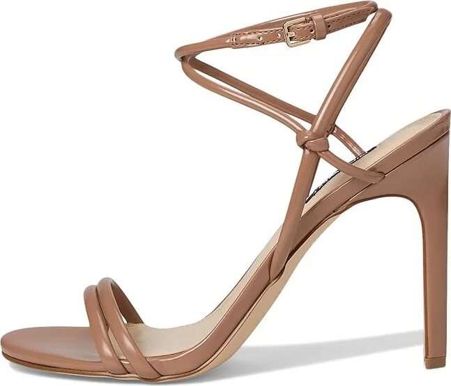 Nine West Malaya Women's Dress Sandals Medium Natural Patent : 9 M, Faux Leather - Image 6