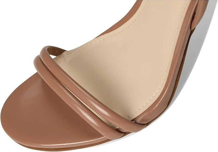 Nine West Malaya Women's Dress Sandals Medium Natural Patent : 9 M, Faux Leather - Image 7