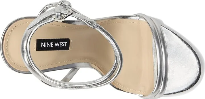 Nine West Malaya Women's Dress Sandals Silver : 6 M, Faux Leather - Image 2