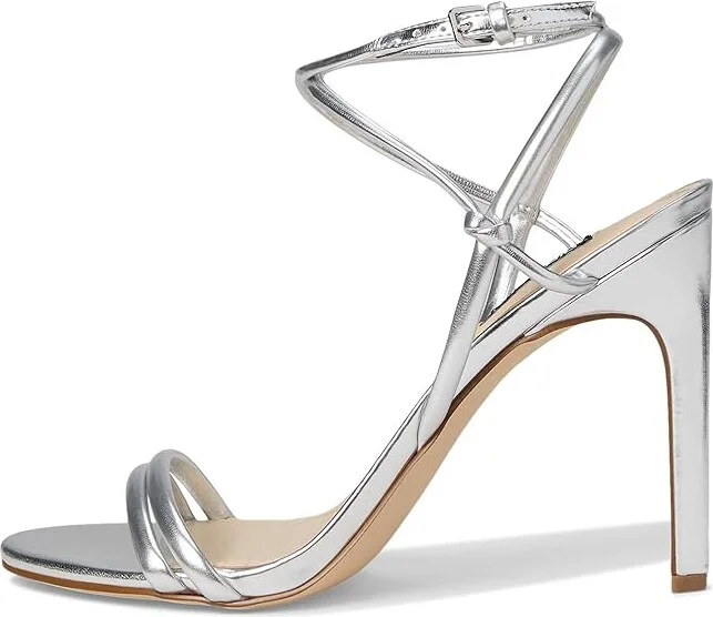 Nine West Malaya Women's Dress Sandals Silver : 6 M, Faux Leather - Image 6