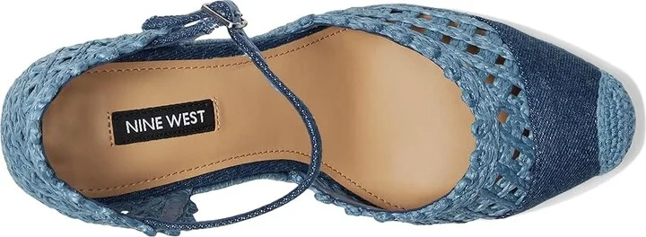 Nine West Mckinly Women's Shoes Blue Denim : 5.5 M, Synthetic - Image 2