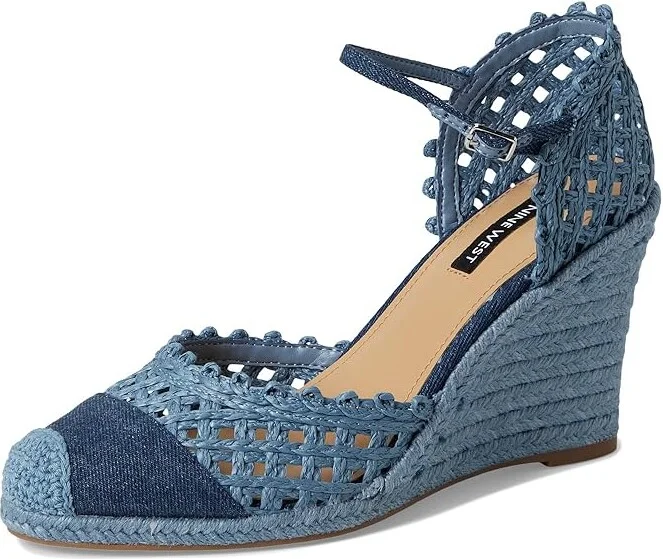 Nine West Mckinly Women's Shoes Blue Denim : 5.5 M, Synthetic - Image 5