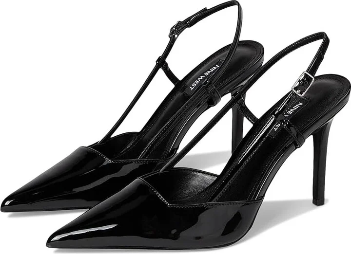 Nine West Mianda Women's Shoes Black Patent : 6.5 M, Synthetic