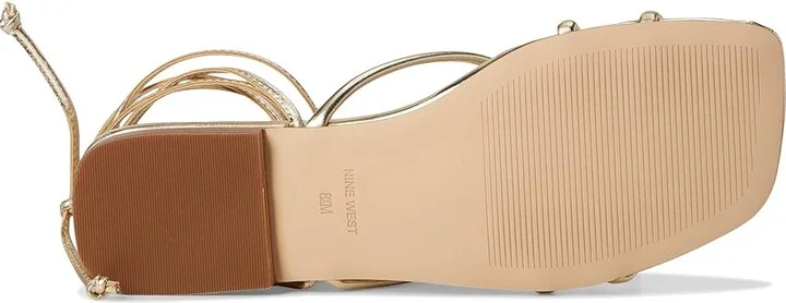 Nine West Mikila Women's Dress Sandals Gold : 5 M, Faux Leather - Image 3