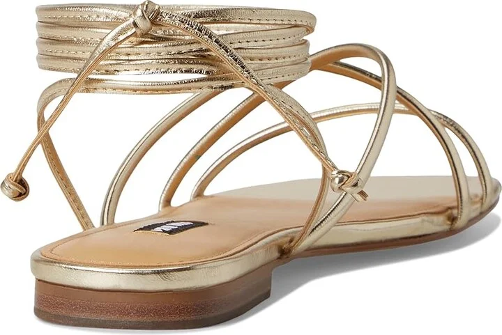 Nine West Mikila Women's Dress Sandals Gold : 5 M, Faux Leather - Image 4