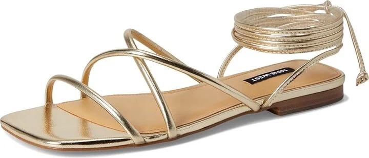 Nine West Mikila Women's Dress Sandals Gold : 5 M, Faux Leather - Image 5